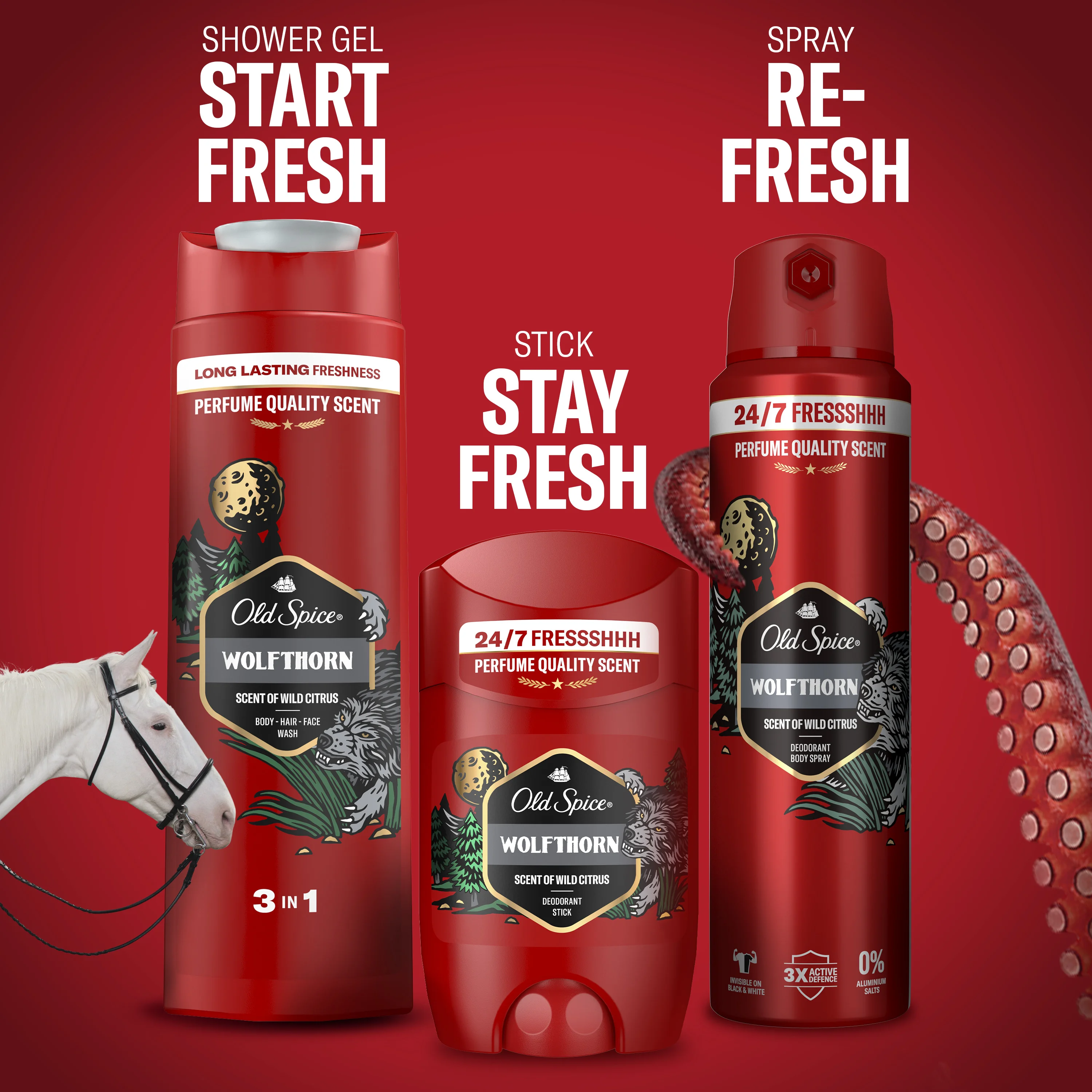 Old Spice Wolfhorn dezodorant w sztyfcie, 85 ml
