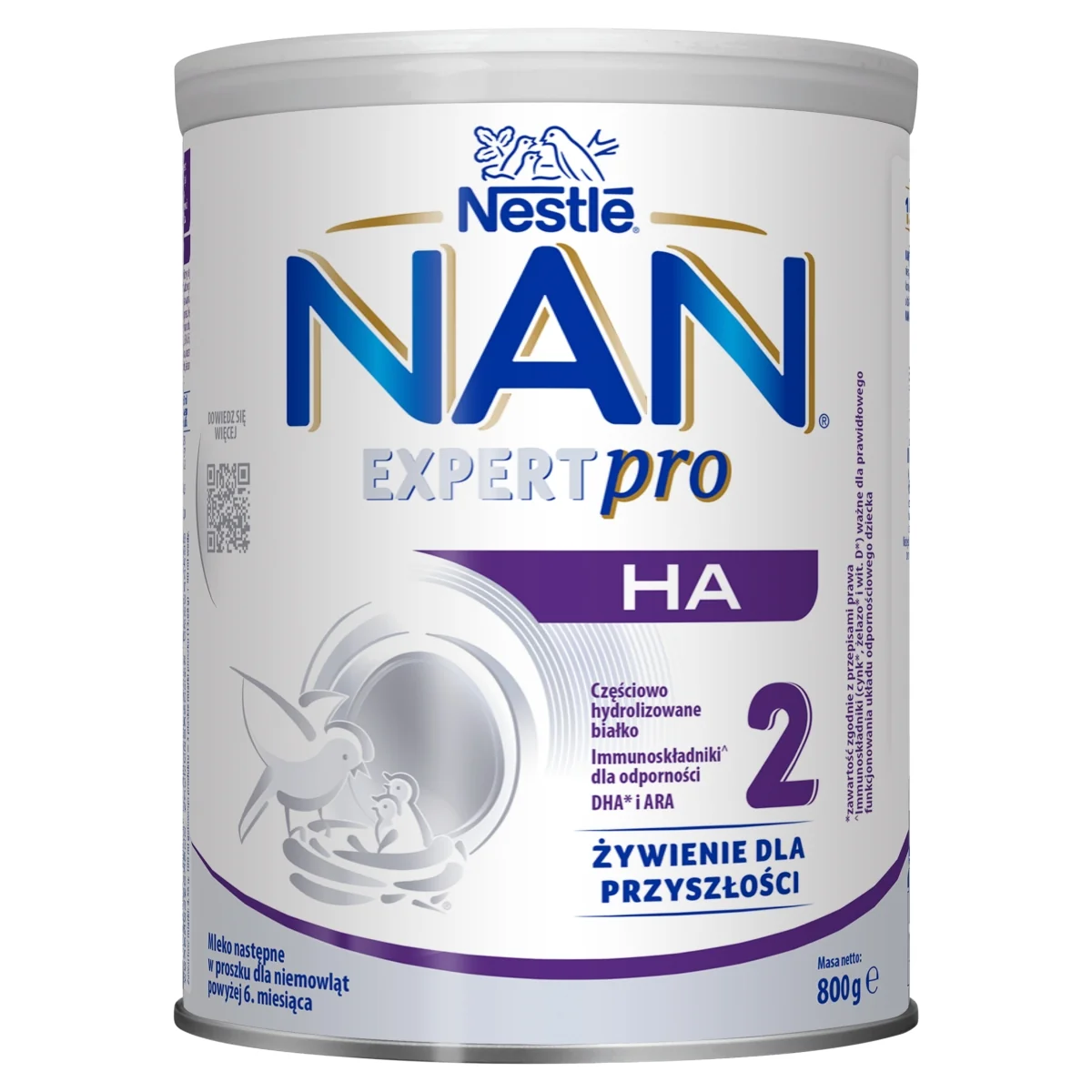 Nestle Nan Expert Pro HA 2 Mleko następne w proszku dla niemowląt powyżej 6. miesiąca 800 g