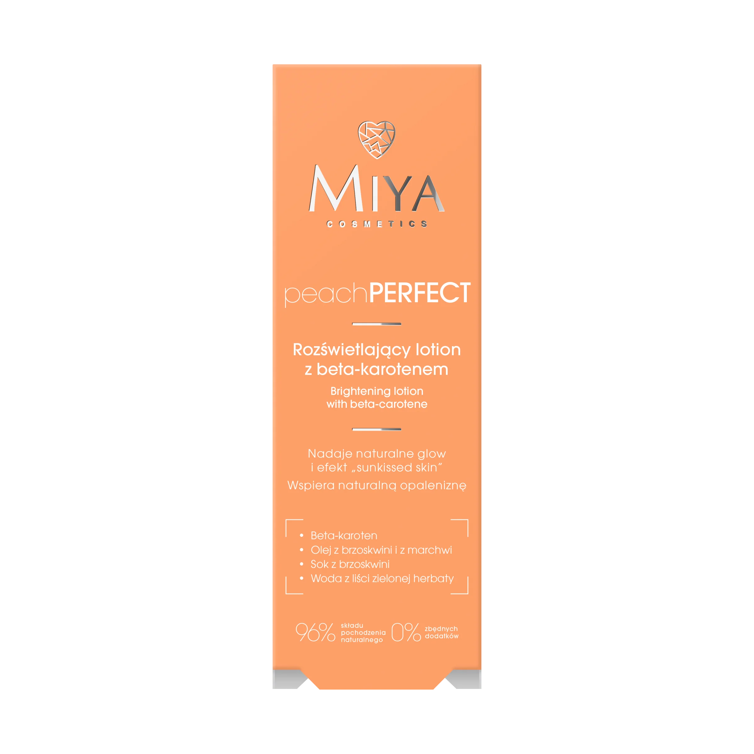 Miya peachPERFECT rozświetlający lotion z beta-karotenem, 50 ml