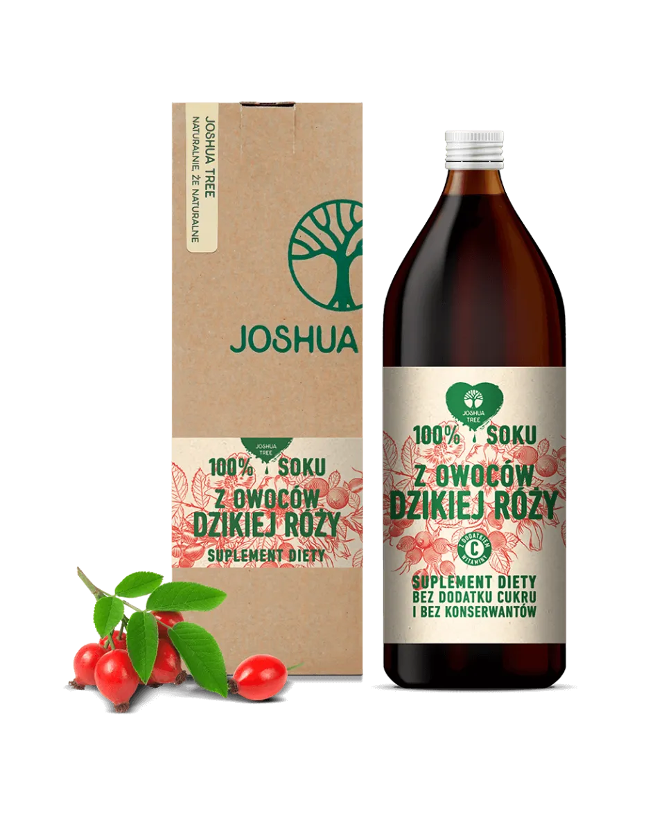 Joshua Tree sok z owoców dzikiej róży z dodatkiem witaminy C, suplement diety, 1000 ml