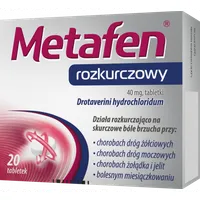 Metafen rozkurczowy, 40mg, 20 tabletek