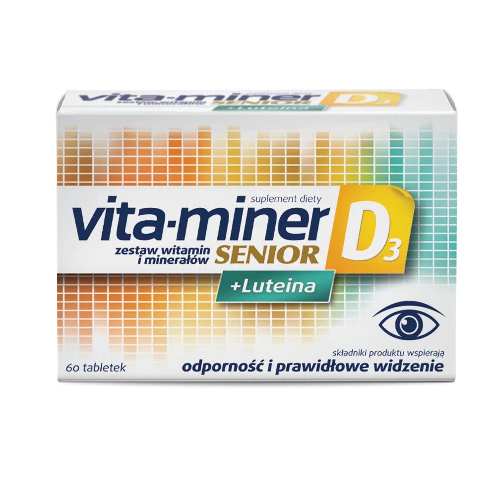 Vita-miner Senior D3 + Luteina 60 tabletek