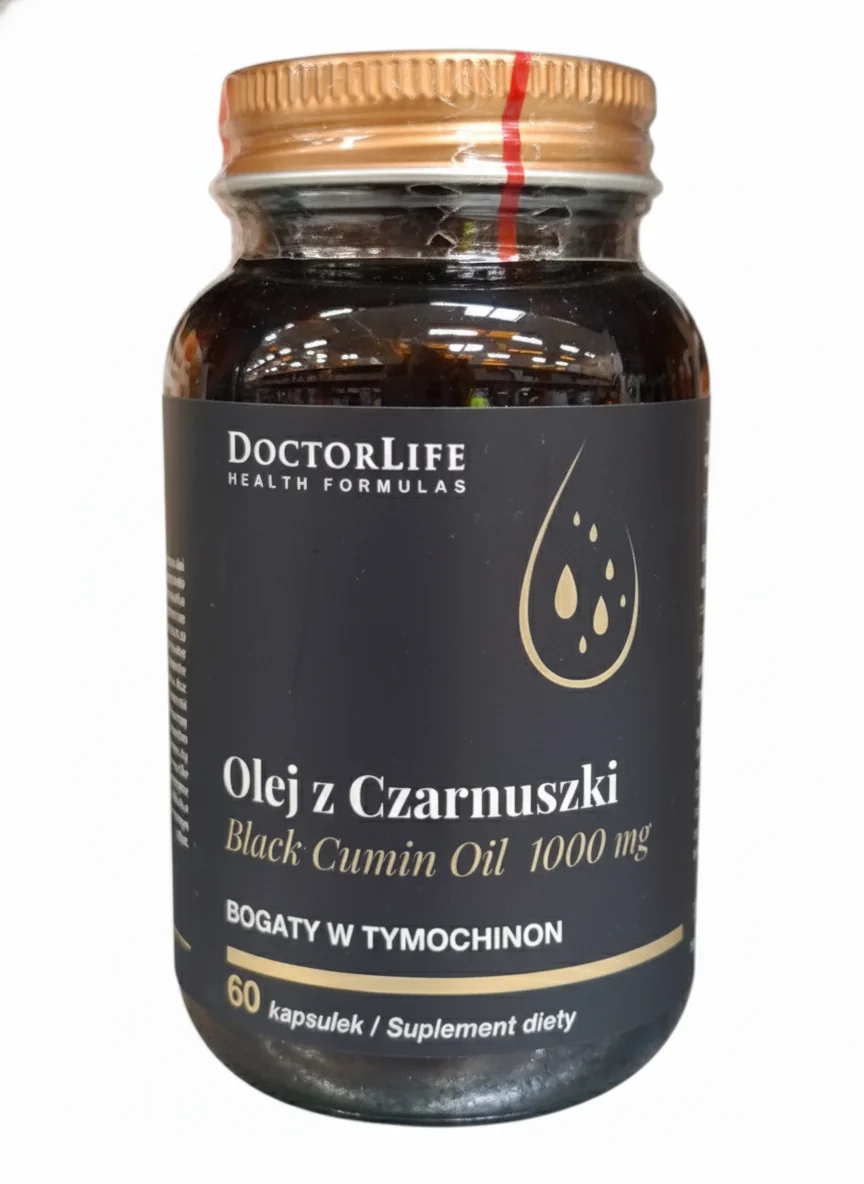 Doctor Life Olej z Czarnuszki 1000 mg 60 kapsułek