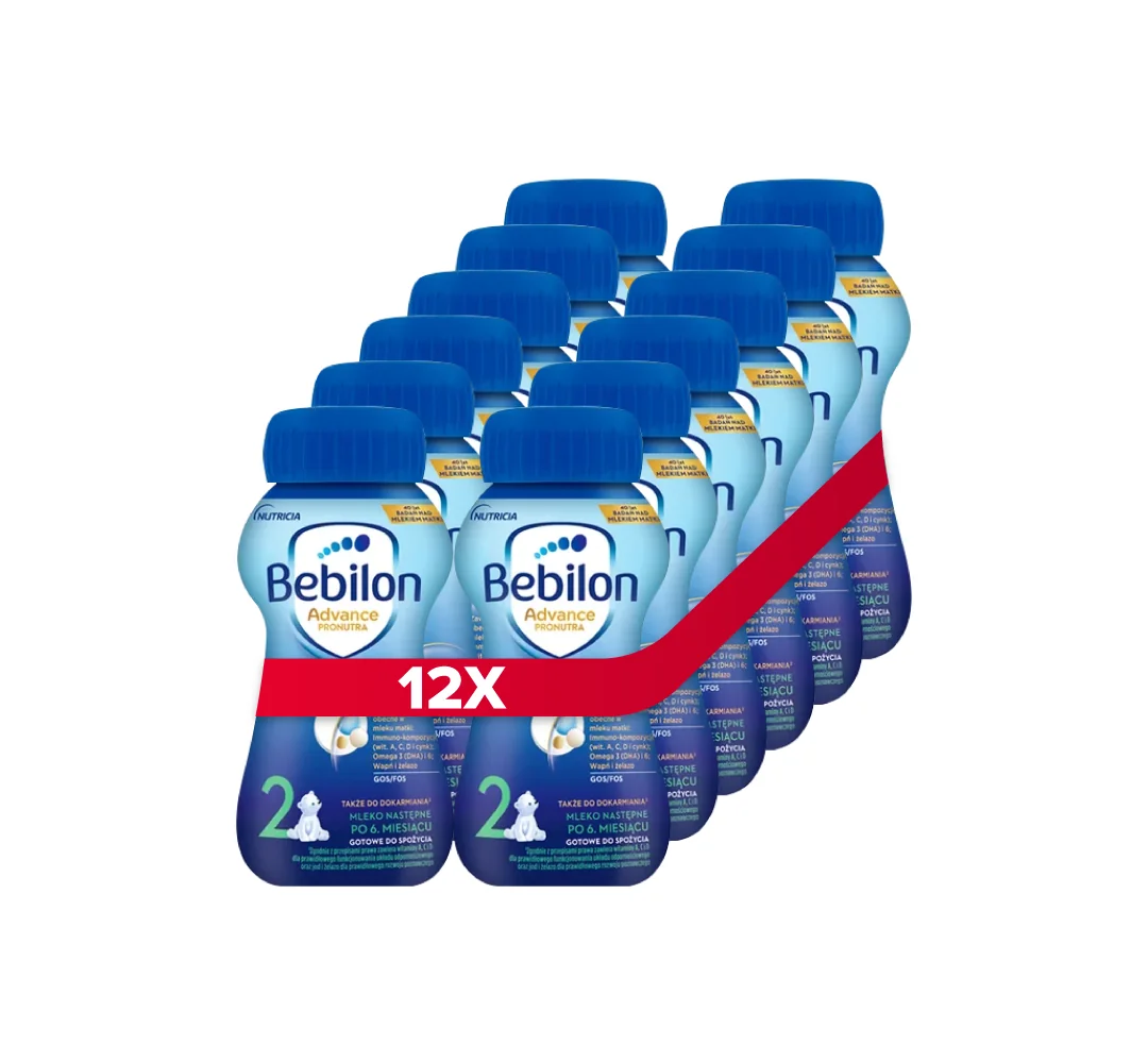 Bebilon 2 Advance Pronutra mleko następne po 6. miesiącu 12 x 200 ml