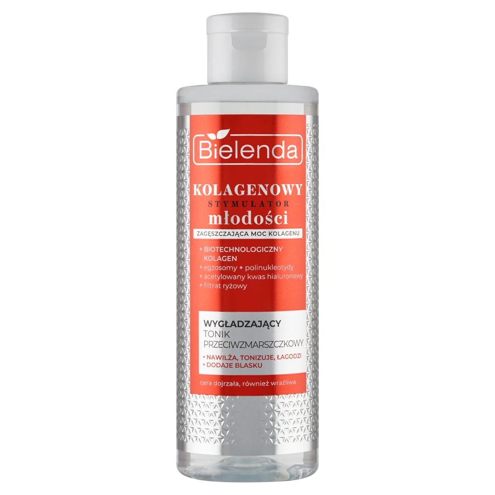 Bielenda Kolagenowy Stymulator Młodości wygładzający tonik przeciwzmarszczkowy, 200 ml