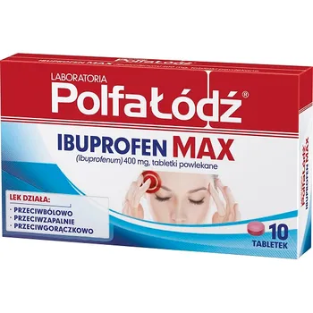 Laboratoria PolfaŁódź Ibuprofen Max, 400 mg, 10 tabletek 