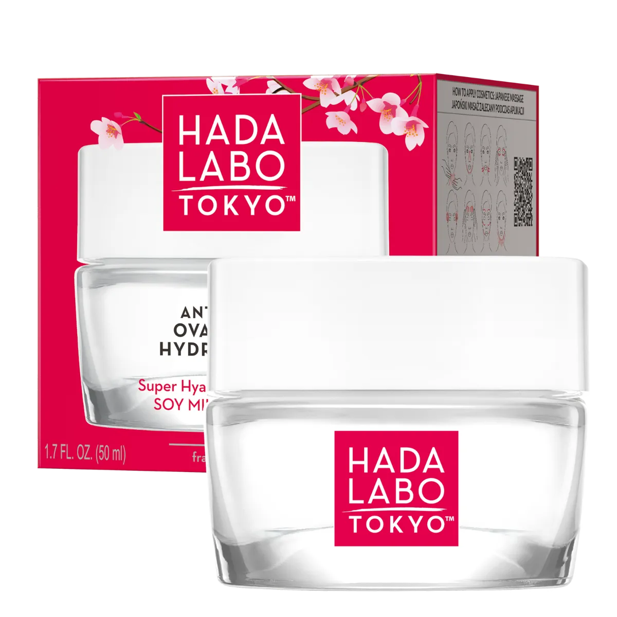 Hada Labo Tokyo Red Anti-Aging Oval V-Lift przeciwzmarszczkowy krem do twarzy, 50 ml