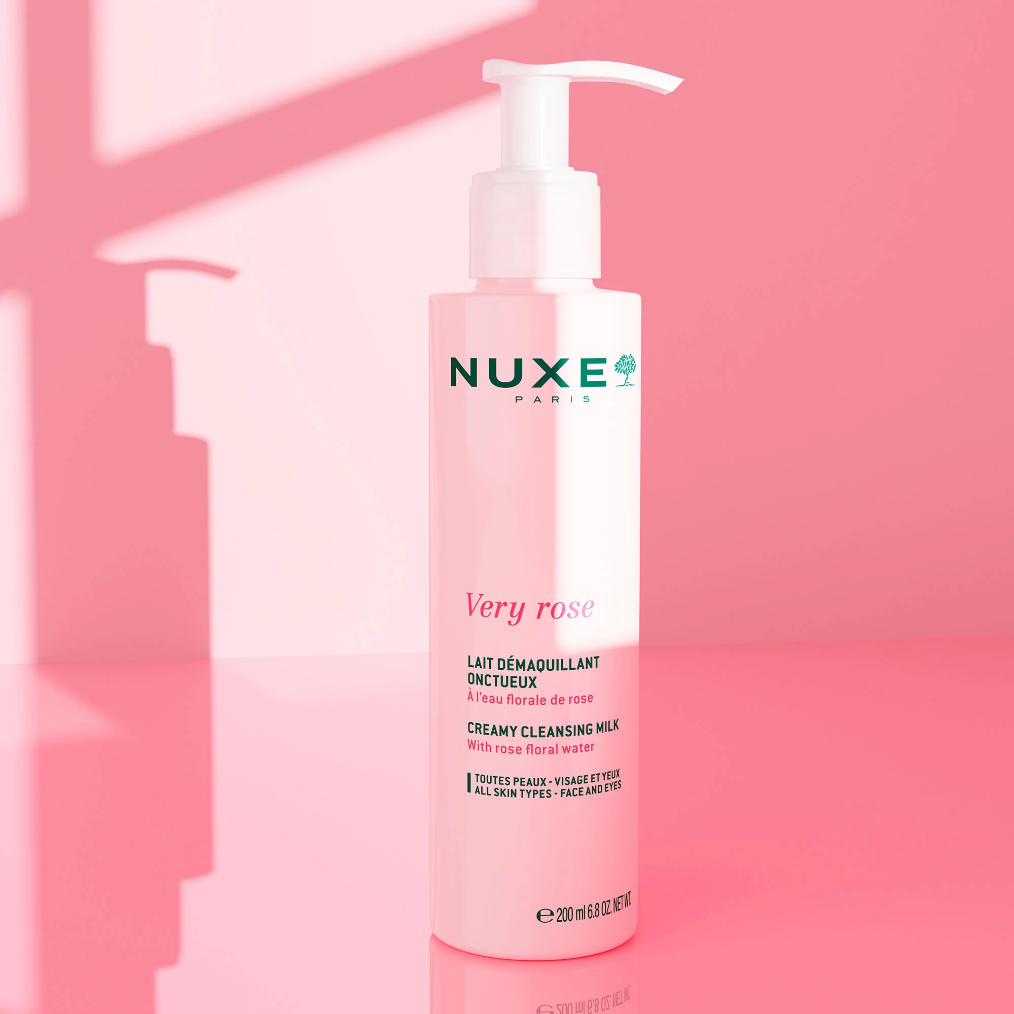 Nuxe Very Rose kremowe mleczko do demakijażu, 200 ml