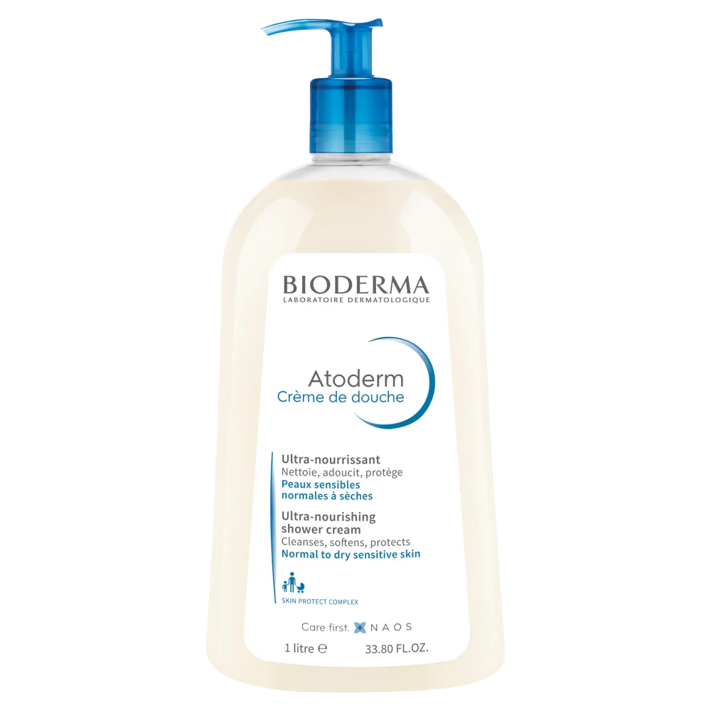 Bioderma Atoderm Creme De Douche kremowy żel do mycia twarzy i ciała, 1000 ml