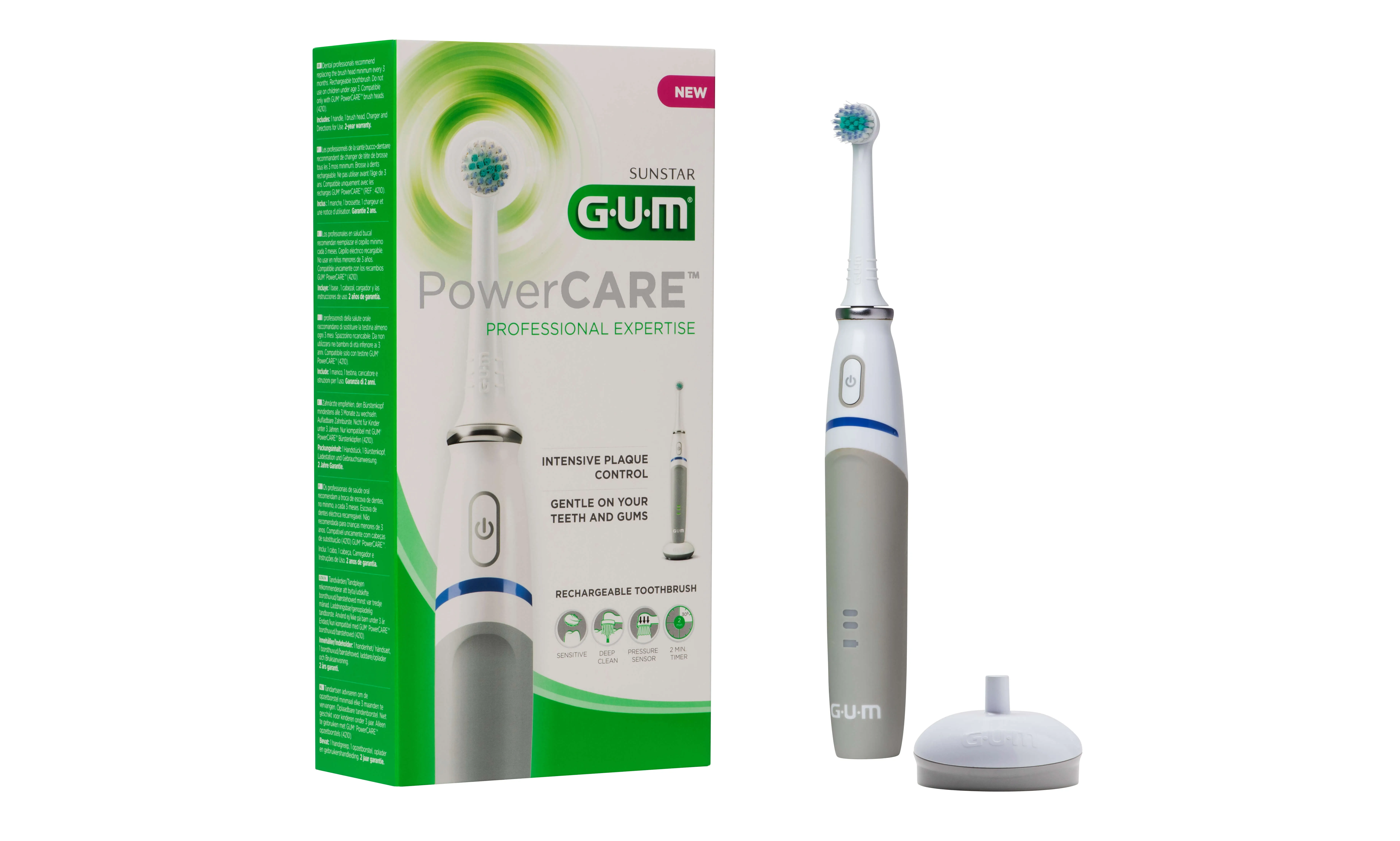 Sunstar Gum Powercare, elektryczna szczoteczka do zębów, 1 sztuka