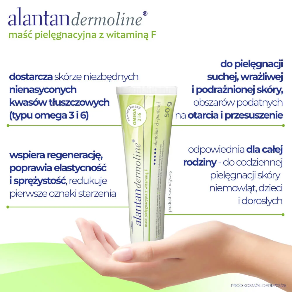 Alantandermoline maść pielęgnacyjna z witaminą F, 50 g