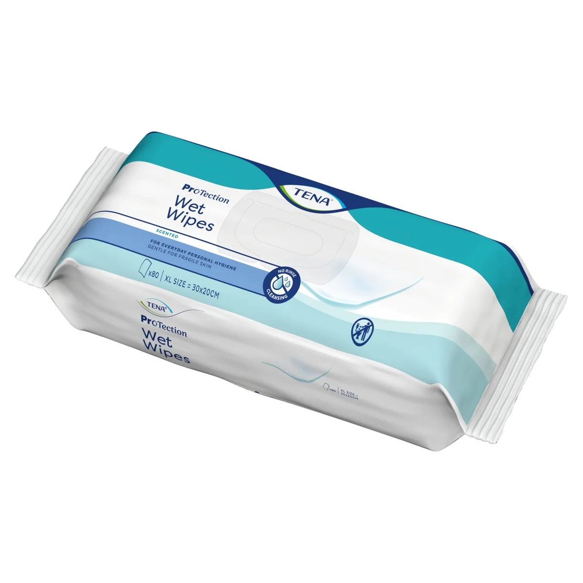 TENA Wet Wipes ProTection nawilżane chusteczki, 80 sztuk