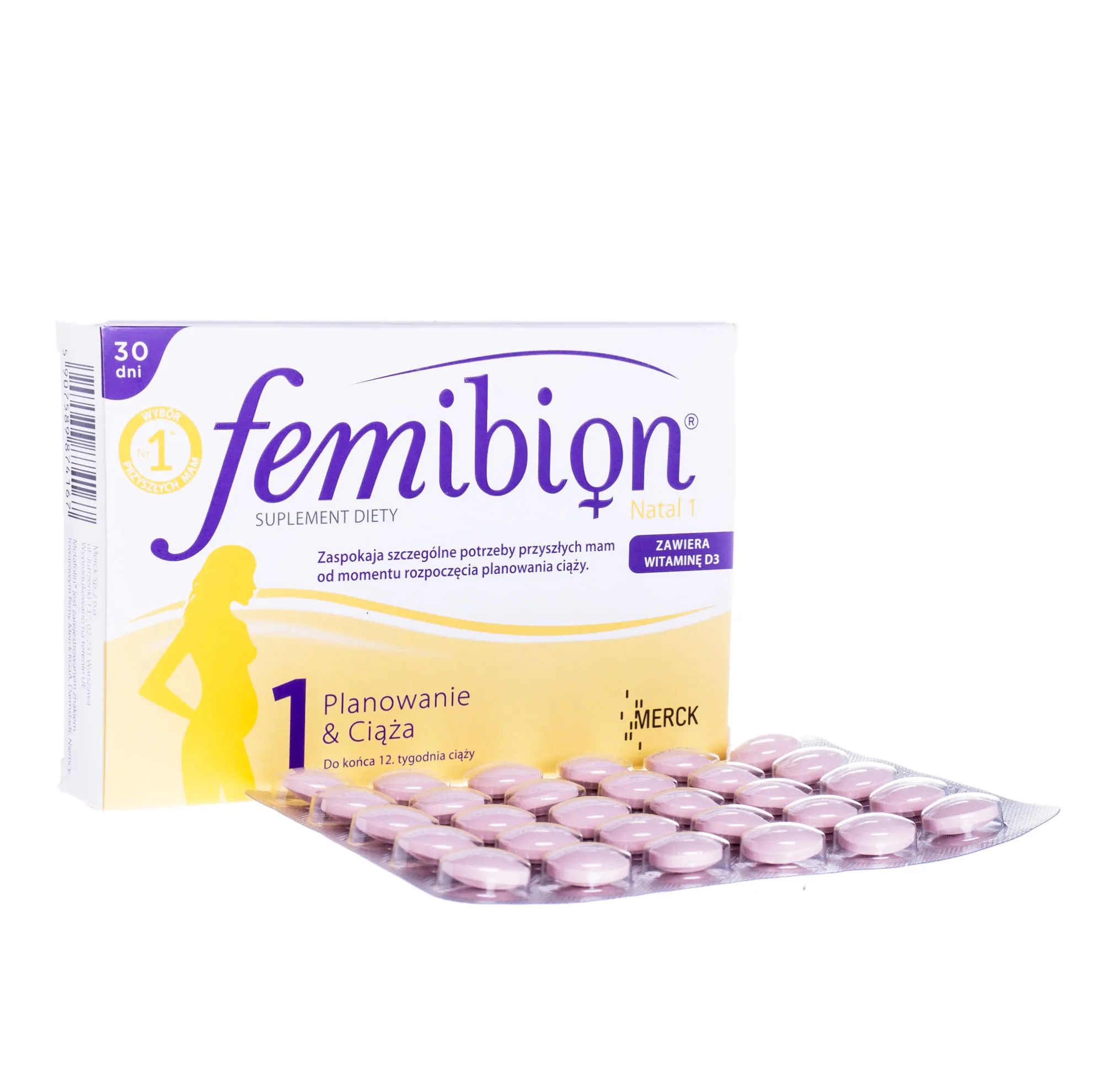 Femibion Natal 1 suplement diety, 30 dni 