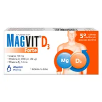 Magvit Forte D3, 50 tabletek dojelitowych