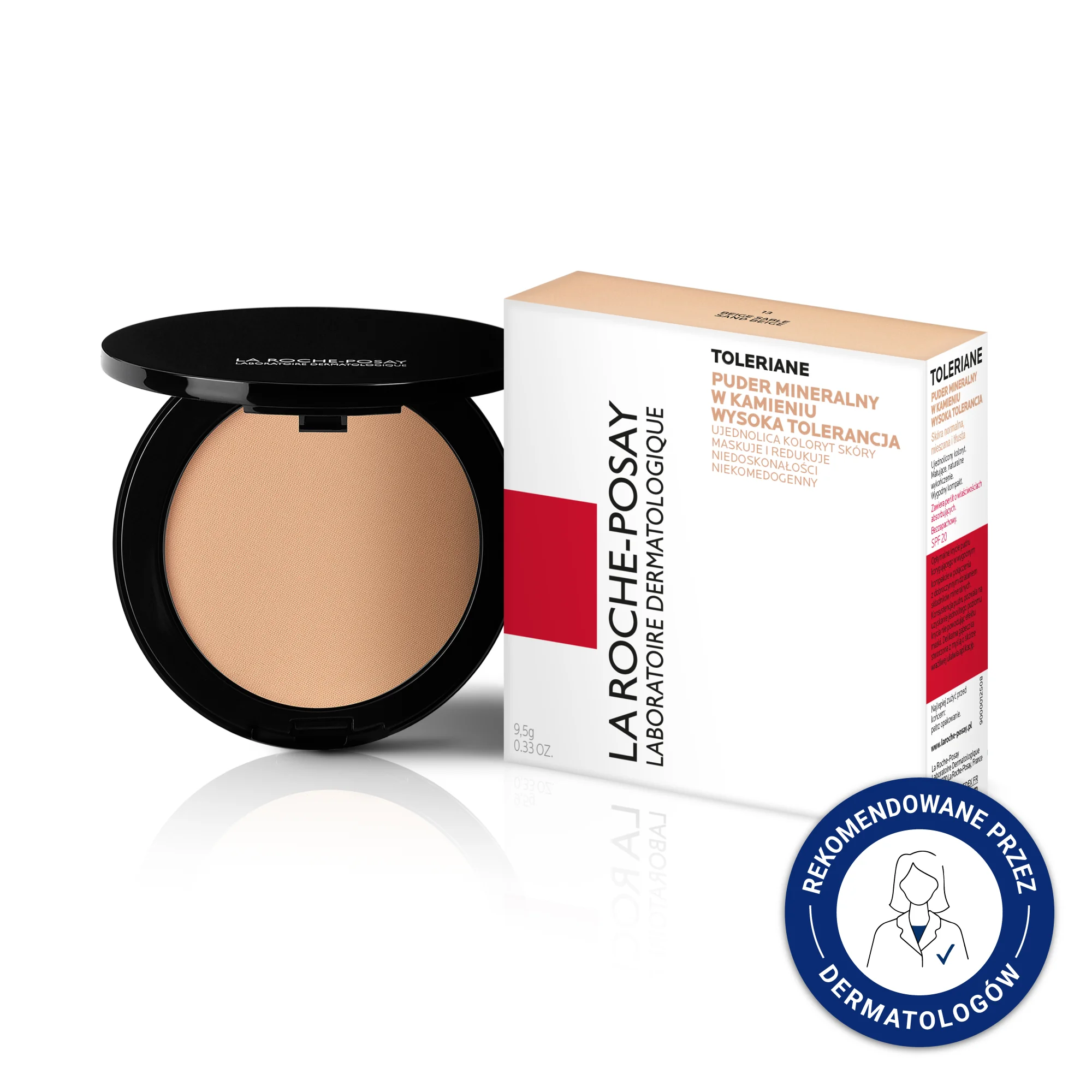 La Roche-Posay Toleriane Teint, puder mineralny w kamieniu SPF 25, nr 11, jasny beż 9,5 g