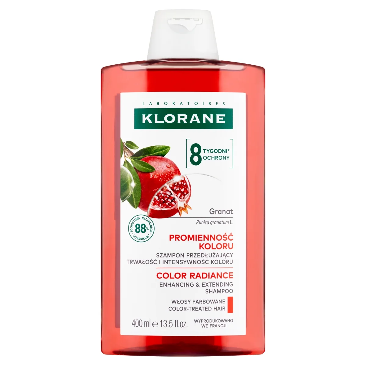 Klorane szampon przedłużający trwałość i intensywność koloru, 400 ml