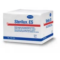 Sterilux ES, kompresy z gazy bawełnianej, niejałowe, 17-nitkowe, 8 warstw, 10 cm x 20 cm, 100 sztuk