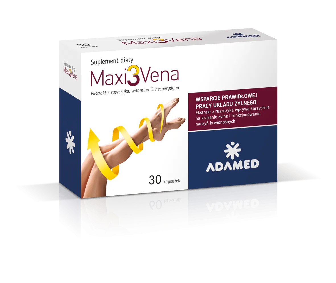 Maxi3Vena, suplement diety, 30 kapsułek