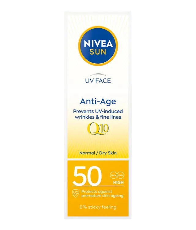 Nivea Sun Anti-Age Q10 przeciwzmarszczkowy krem przeciwsłoneczny SPF 50, 50 ml