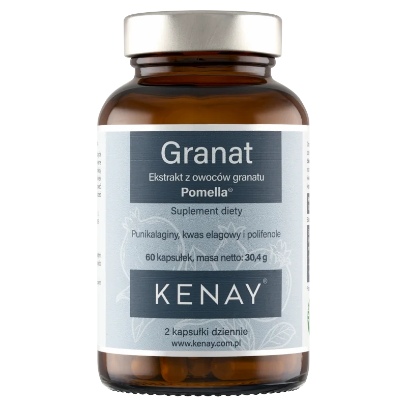 KenayAG Granat Pomella ekstrakty z owoców granatu, 60 kapsułek