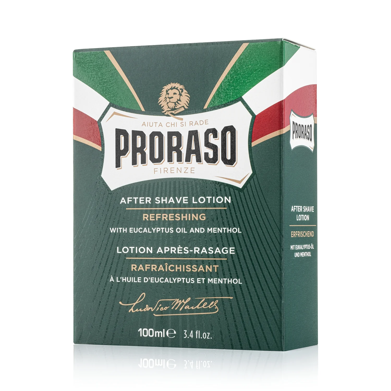 Proraso orzeźwiający lotion po goleniu z mentholem i eukaliptusem, 100 ml