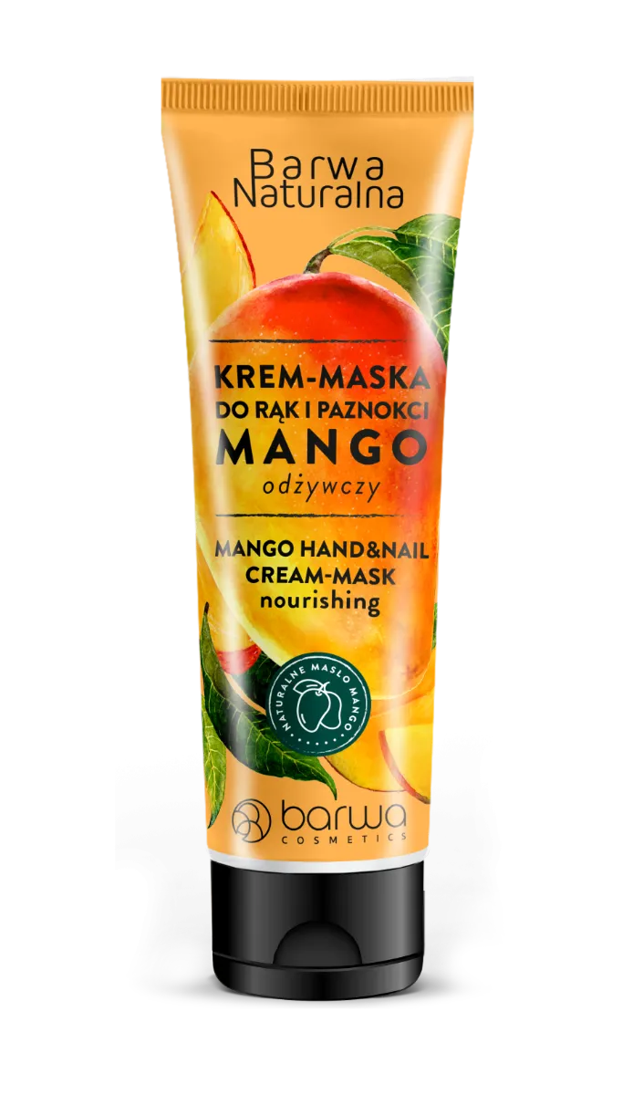 Barwa Naturalna odżywczy krem-maska do rąk i paznokci Mango, 100 ml