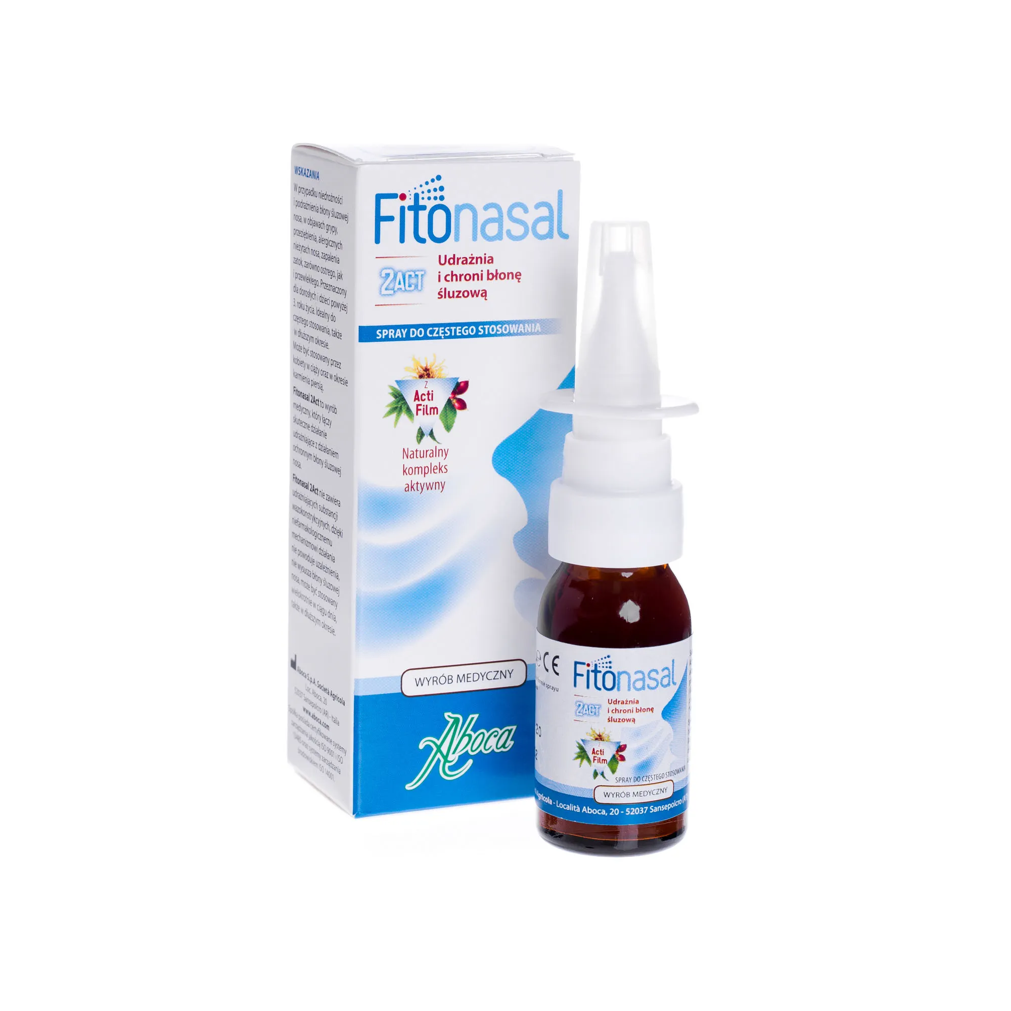 Fitonasal 2ACT, udrażnia i chroni błonę ślizową, 15 ml