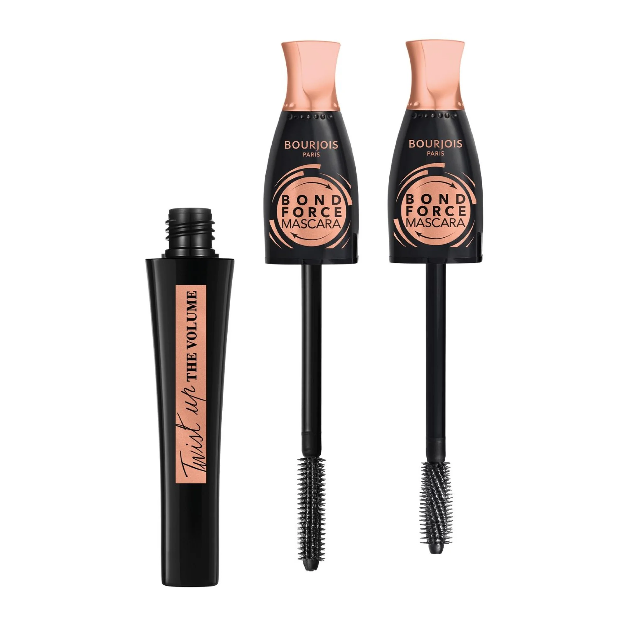 Bourjois Twist Up The Volume Bond Force tusz do rzęs zwiększający objętość, wzmacniający, Black, 8 ml