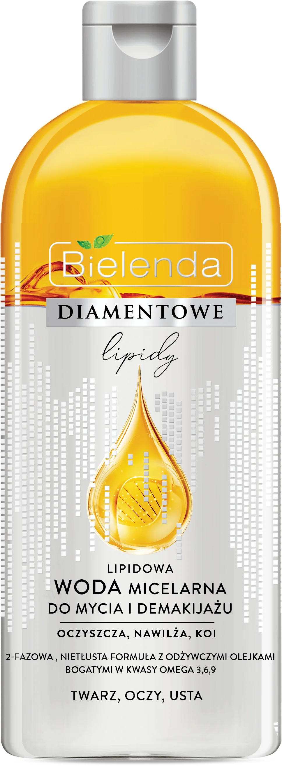 Bielenda Diamentowe Lipidy lipidowa woda micelarna, 425 ml