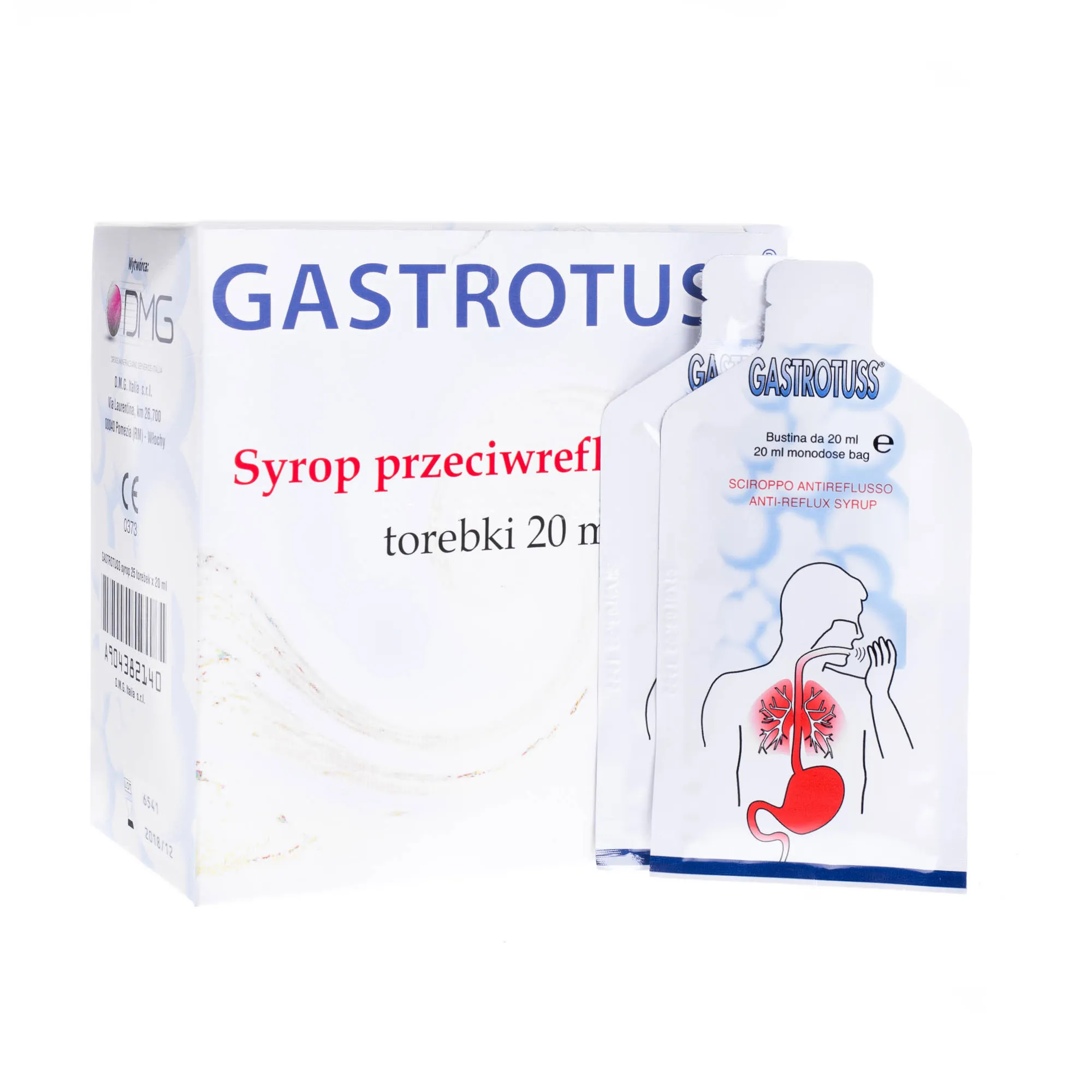 Gastrotuss Syrop p/refluksowi 25 sasz. po 20ml 