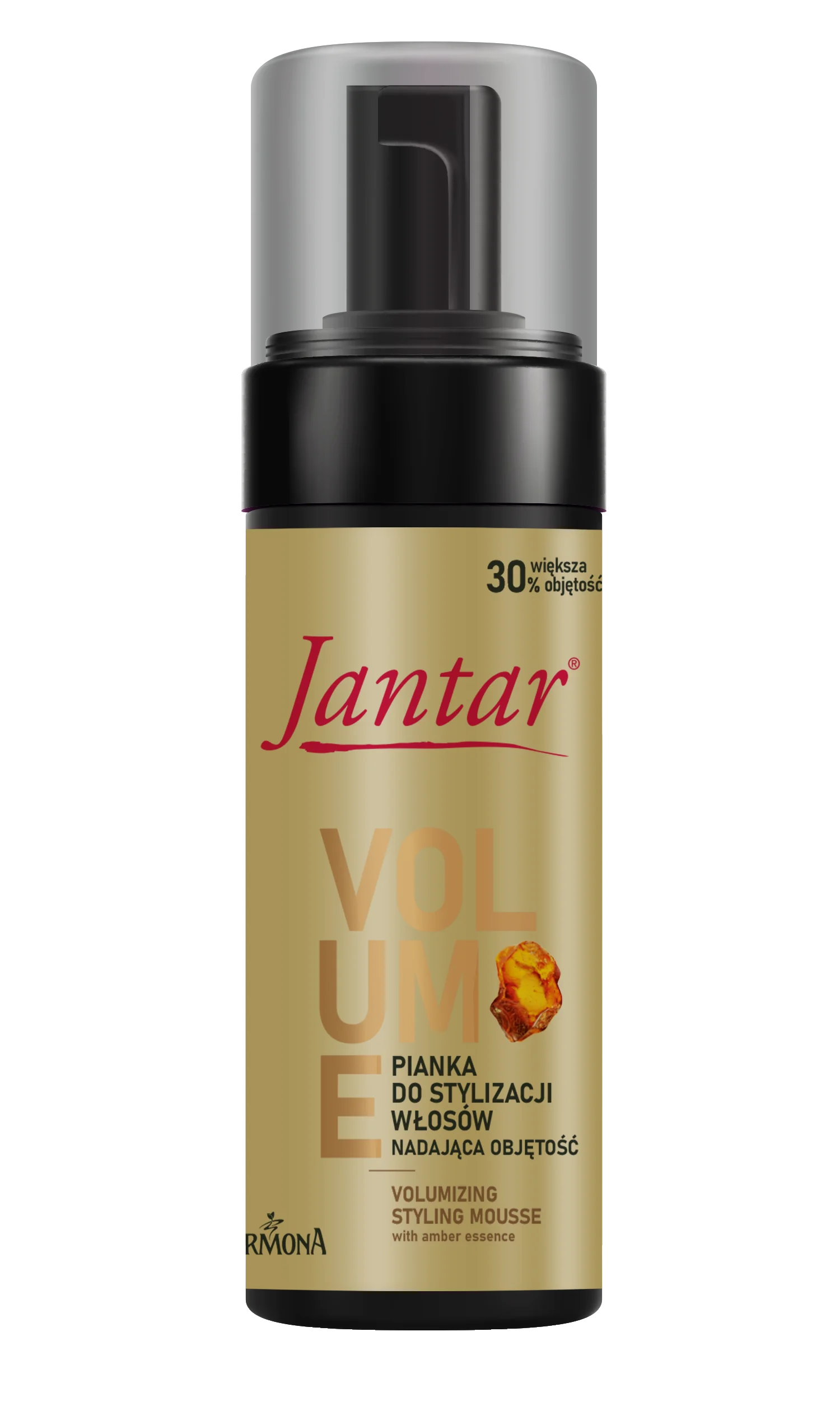 Jantar Voluma pianka do stylizacji włosów nadająca objętość z esencją bursztynową, 150 ml
