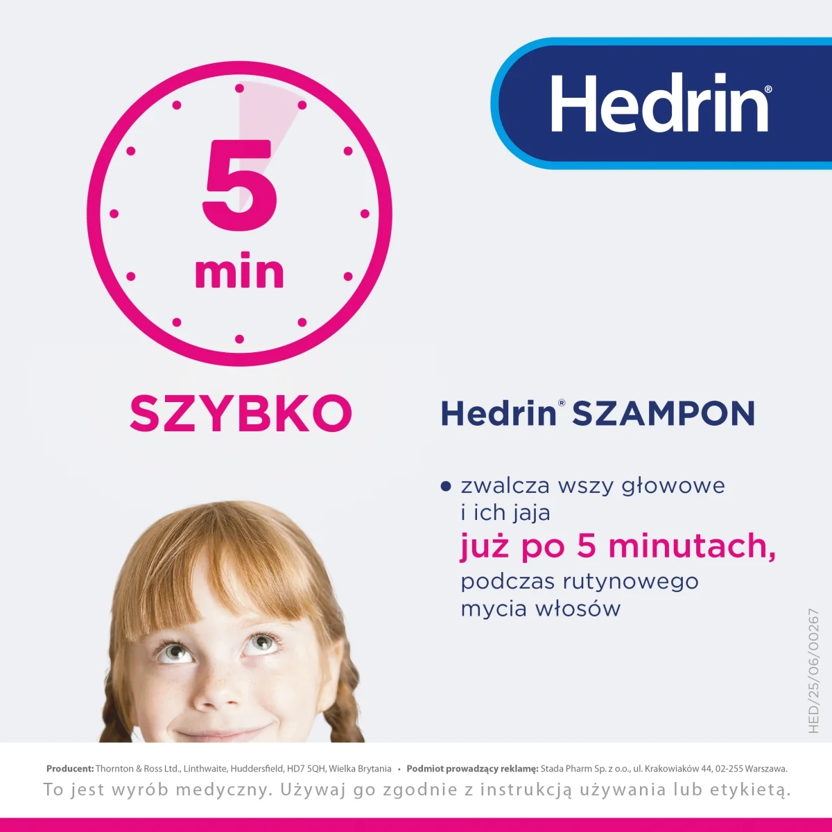 Hedrin szampon, przeciw wszawicy, 100 ml