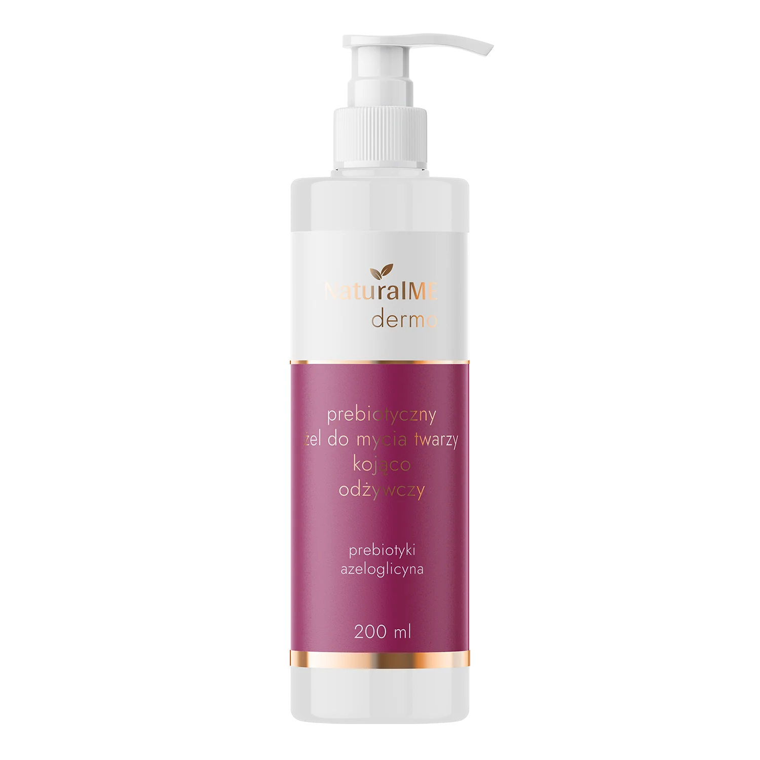 NaturalME Dermo prebiotyczny żel do mycia twarzy kojąco-odżywczy, 200 ml