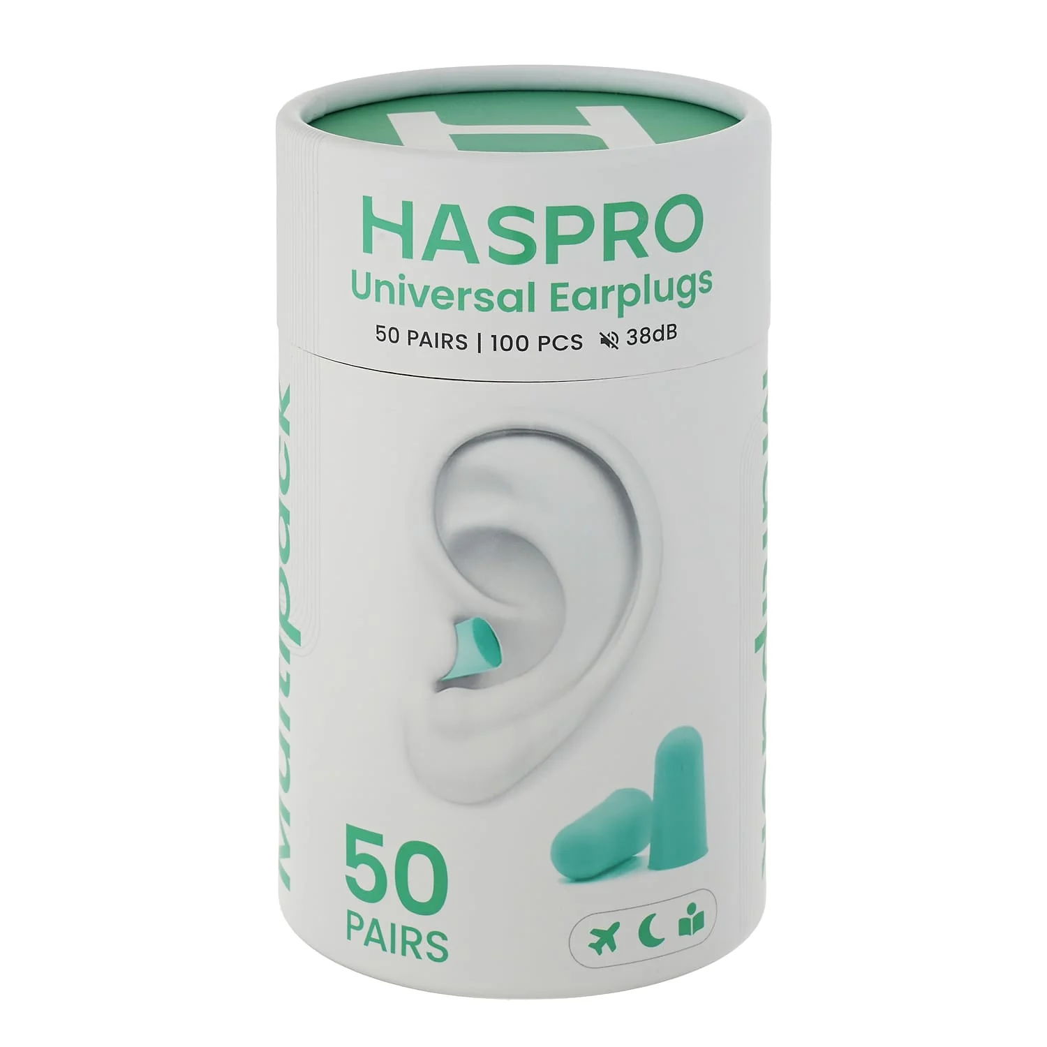 Haspro Tube50 stopery do uszu, 50 par