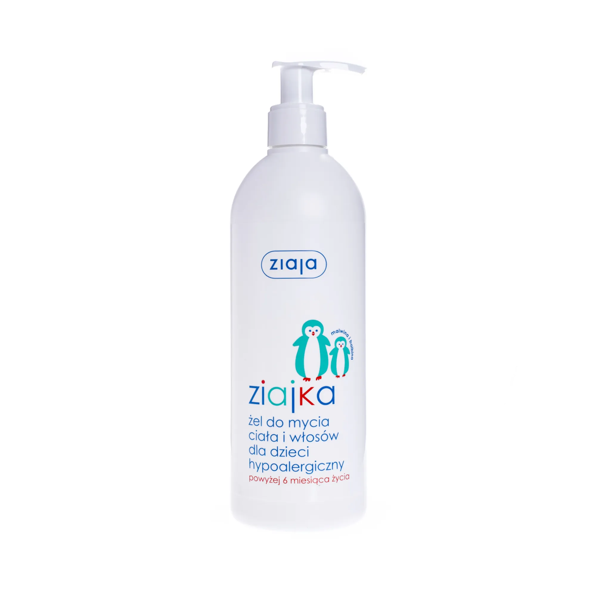 Ziaja Ziajka, hypoalergiczny żel do mycia ciała i włosów dla dzieci, 400 ml 
