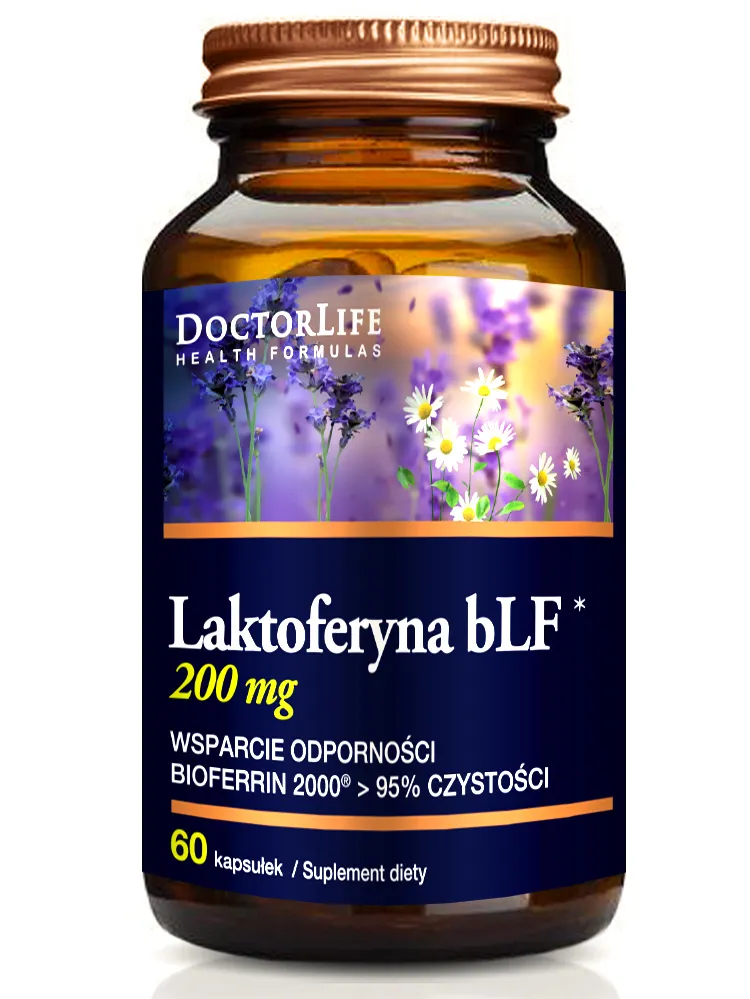 Doctor Life Laktoferyna bLF 200 mg, suplement diety, 60 kapsułek