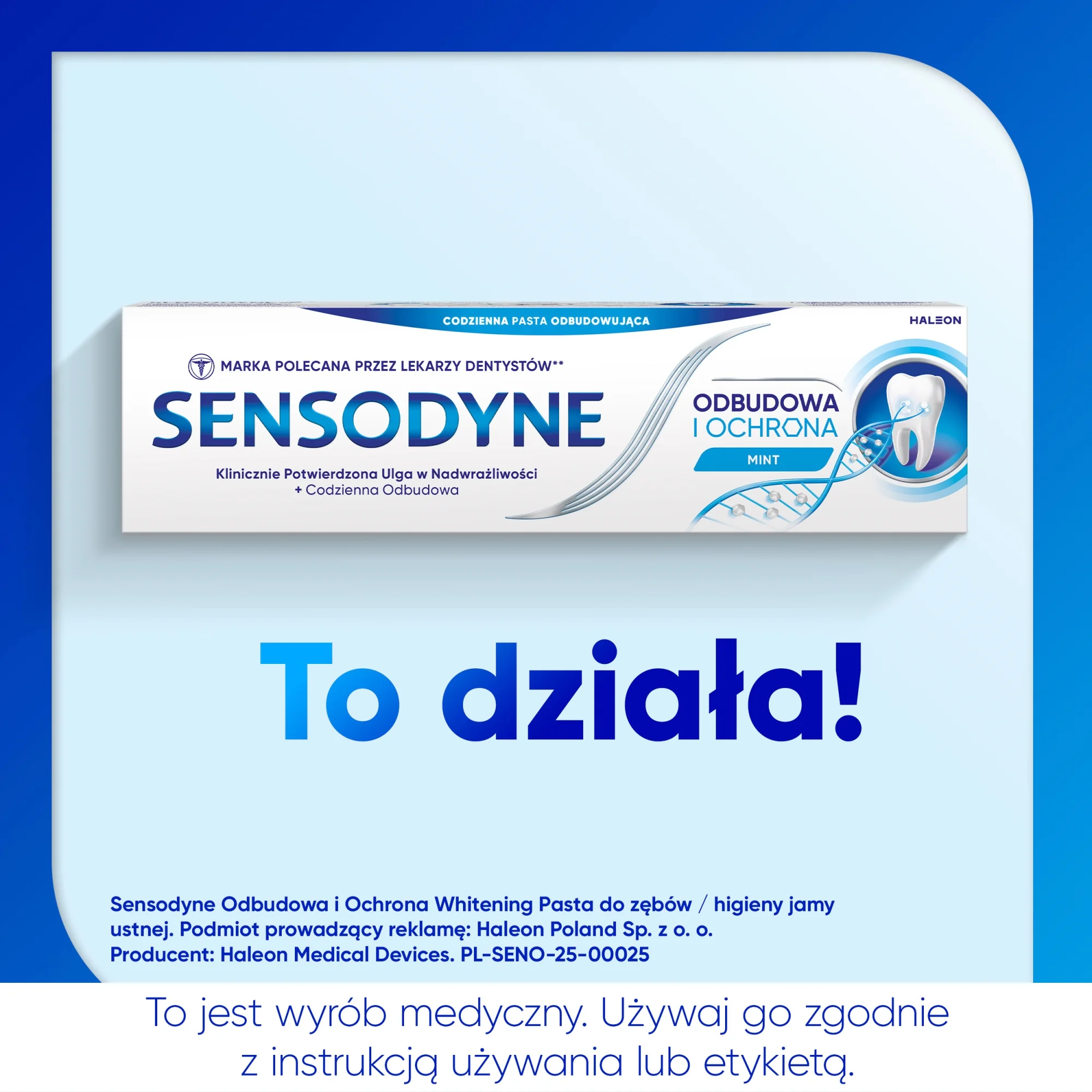 Sensodyne Odbudowa i Ochrona pasta do zębów z fluorkiem, 75 ml