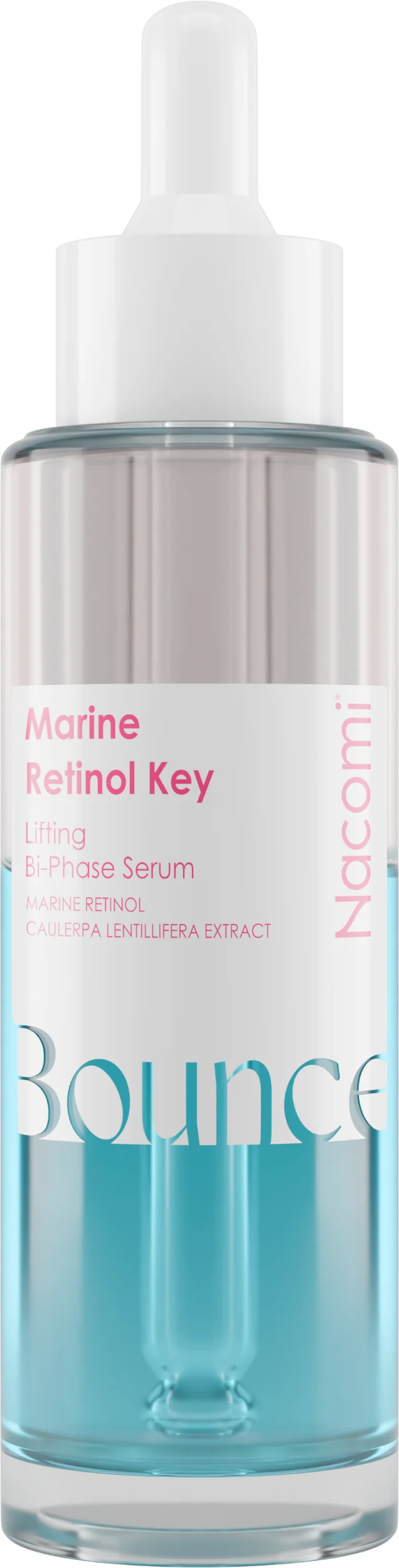 Nacomi Bounce Marine Retinol Key dwufazowe serum liftingujące z retinolem, 40 ml