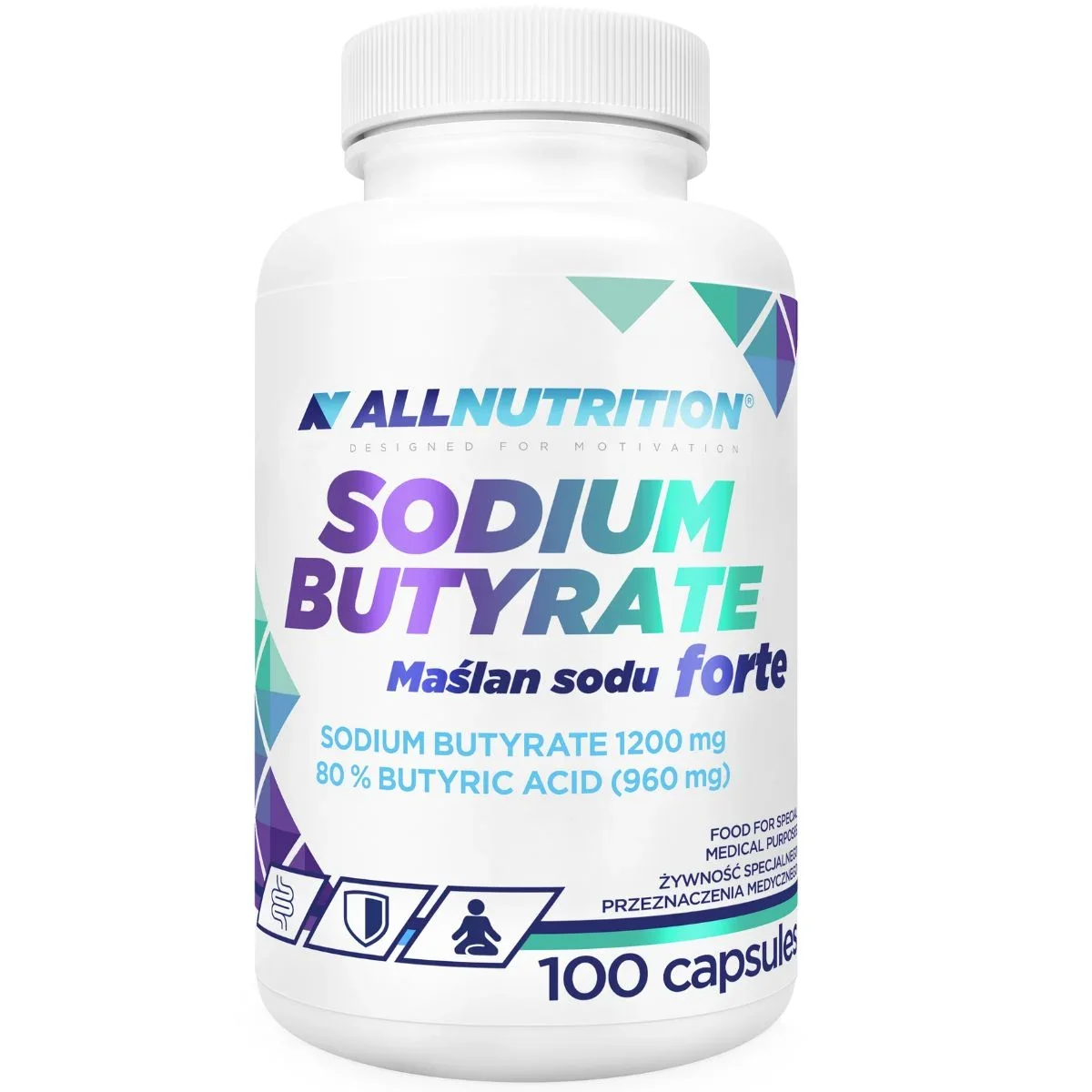 Allnutrition Sodium Butyrate Forte Maślan Sodu 100 kapsułek