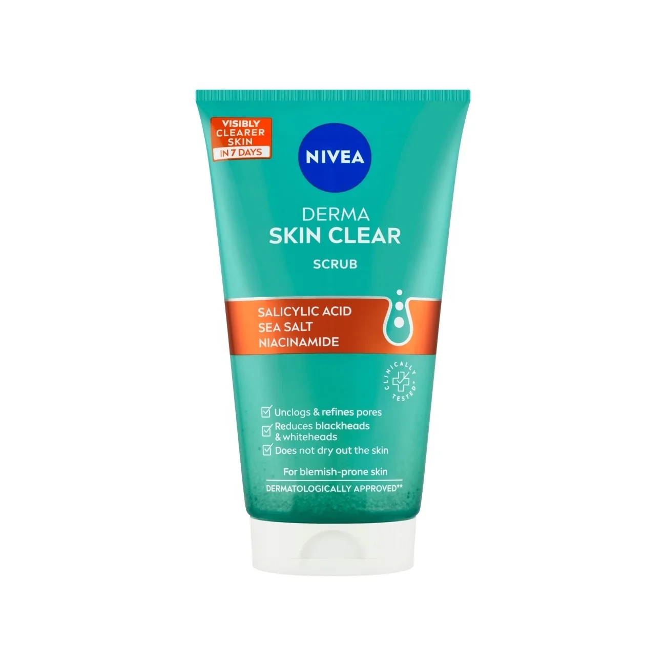 Nivea Derma Skin Clear peeling do twarzy przeciw niedoskonałościom, 150 ml