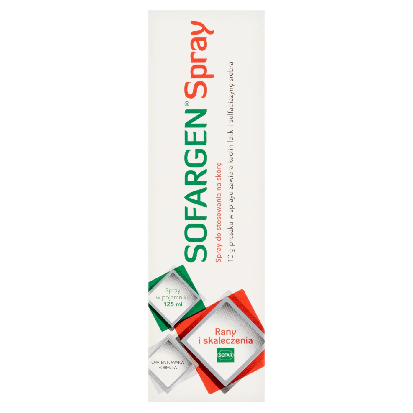 Sofargen Spray do stosowania na skórę 125 ml