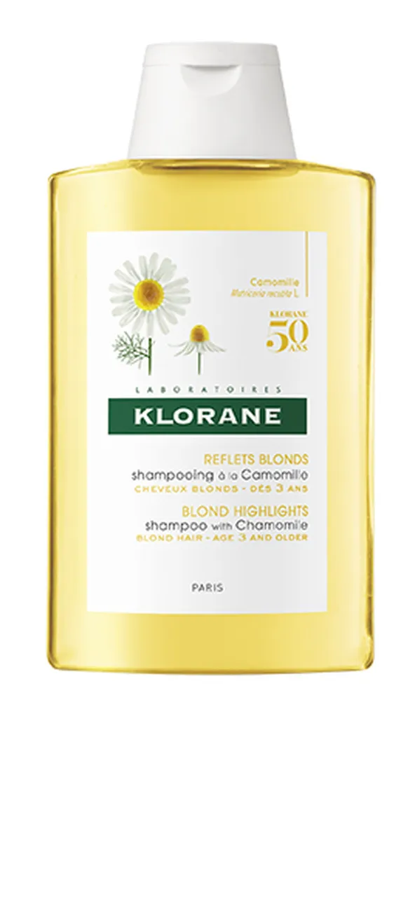 Klorane, szampon do włosów na bazie wyciągu z rumianku, 200 ml
