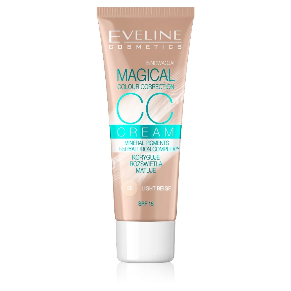 Eveline Cosmetics Magical Colour Correction CC multifunkcyjny podkład nr 50 Light Beige, 30 ml