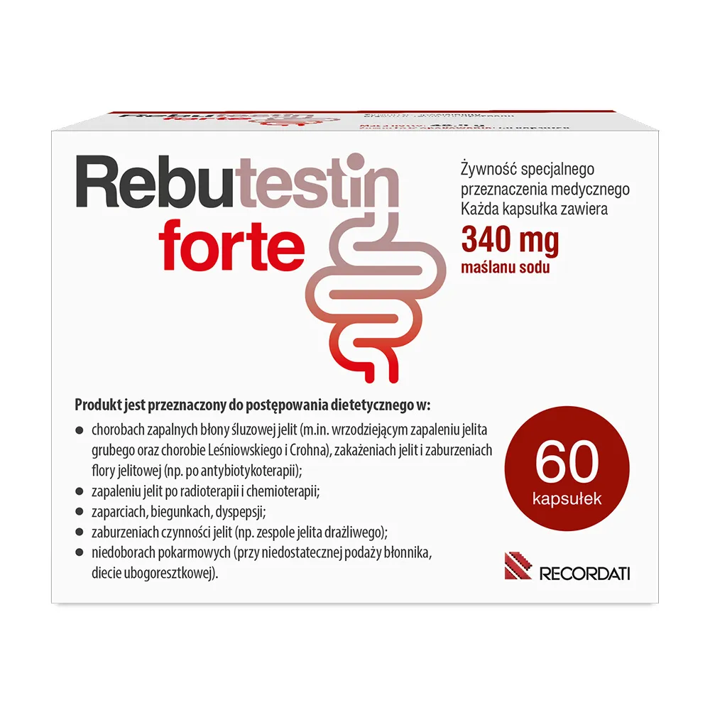 Rebutestin Forte 340 mg, 60 kapsułek