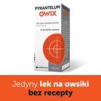 Pyrantelum Owix, 0,25mg/5ml, zawiesina doustna, 15 ml