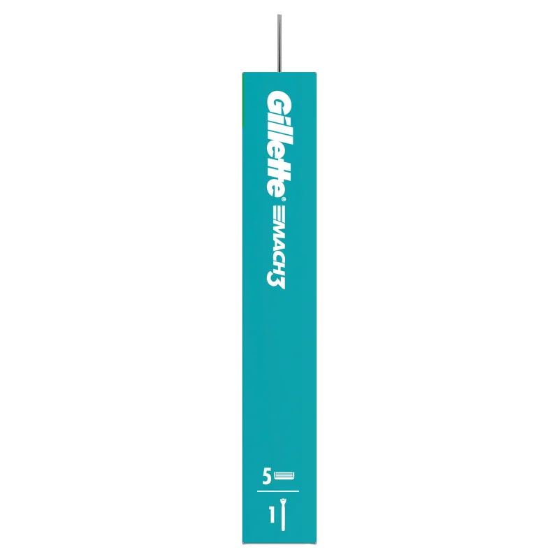 Gillette Mach3 Charcoal maszynka do golenia z 5 wymiennymi ostrzami dla mężczyzn, 1 szt.