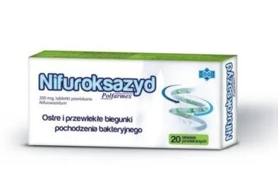 Nifuroksazyd Polfarmex, 200 mg, 20 tabletek