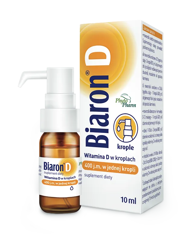 Biaron D krople 400 j.m., suplement diety, 10 ml