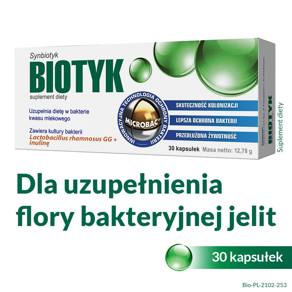 Biotyk, suplement diety, 30 kapsułek 