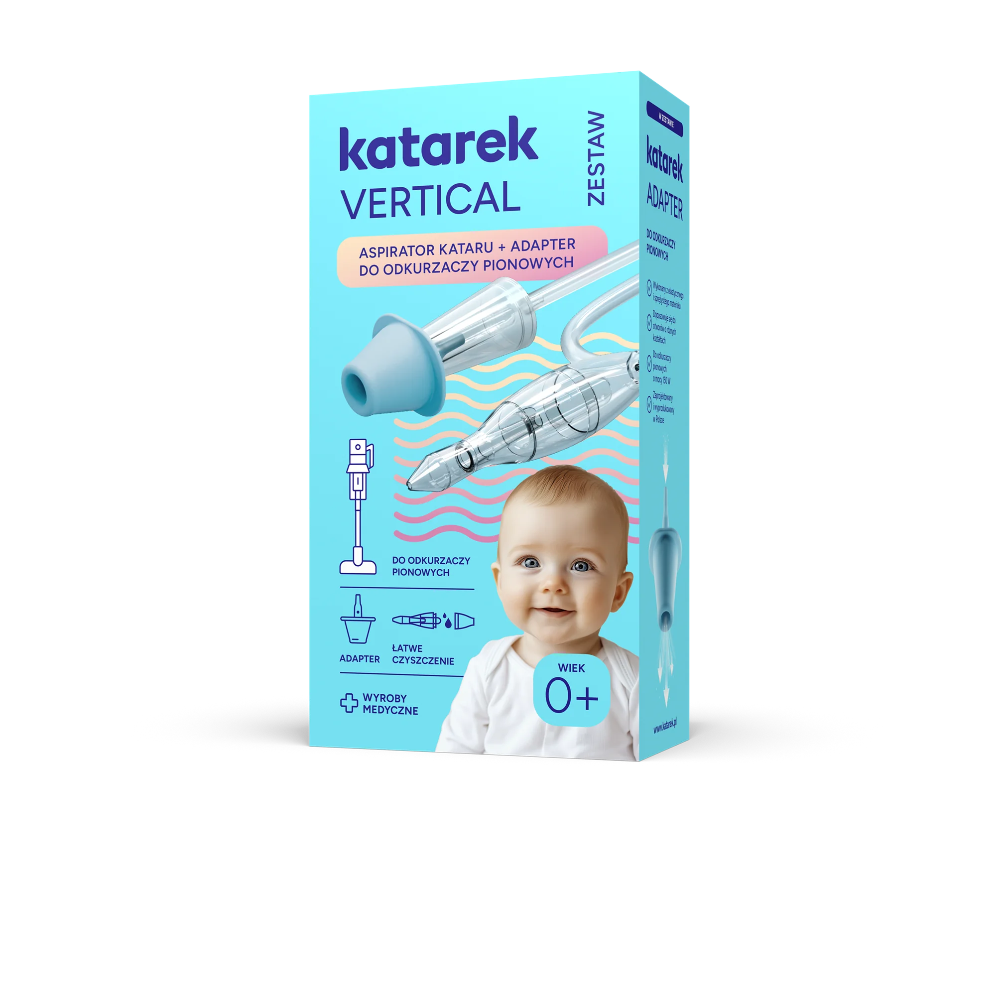 Katarek Vertical Zestaw aspirator kataru, 1 sztuka + adapter do odkurzaczy pionowych, 1 sztuka